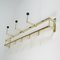 Art Deco Bauhaus Brass and Wood Coat and Hat Rack, 1930s 14