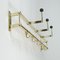 Art Deco Bauhaus Brass and Wood Coat and Hat Rack, 1930s 11