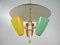 Lampadario Mid-Century multicolore, Italia, anni '50, Immagine 5