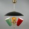 Lámpara de araña italiana Mid-Century multicolor, años 50, Imagen 13