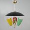 Lustre Mid-Century Multicolore, Italie, 1950s 3