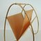 Mid-Century Modern Brass and Bamboo Magazine Rack, Austria 1950s 9