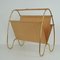 Mid-Century Modern Brass and Bamboo Magazine Rack, Austria 1950s 15