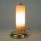 Lampada da tavolo o da comodino in ottone e vetro a strisce, Svezia, anni '40, Immagine 8
