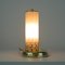 Lampada da tavolo o da comodino in ottone e vetro a strisce, Svezia, anni '40, Immagine 9