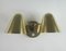 Mid-Century Double Cone Brass Wall Light by Jacques Biny, 1950s, Image 12