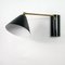 Mid-Century Black Articulating Wall Light from Stilux Milano, 1950s, Image 3