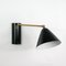 Mid-Century Black Articulating Wall Light from Stilux Milano, 1950s, Image 4