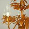 Mid-Century 5-Light Gilt Palm Leaf Chandelier by Hans Kögl, 1970s, Image 14