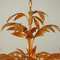 Mid-Century 5-Light Gilt Palm Leaf Chandelier by Hans Kögl, 1970s, Image 9