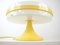Pop Art Tischlampe in Gelb & Weiß von Stilux Milano 18