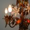 Mid-Century 5-Light Gilt Leaf & White Blossom Chandelier by Hans Kögl, 1970s, Image 10