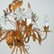 Mid-Century 5-Light Gilt Leaf & White Blossom Chandelier by Hans Kögl, 1970s, Image 19