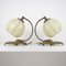Lámparas de mesa alemanas Art Déco de bronce y vidrio opalino, años 20. Juego de 2, Imagen 17