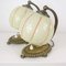 Deutsche Art Deco Tischlampen aus Bronze & Opalglas, 1920er, 2er Set 10