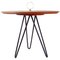 Mid-Century Teak, Brass & Cast Iron Tripod Side Table from Digsmed, Denmark, Image 1