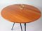 Tavolino Mid-Century tripode in teak, ottone e ghisa di Digsmed, Danimarca, Immagine 9