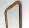 Mid-Century Swedish Conical Rattan Wall Mirror, 1950s 4