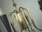 Lámpara de araña Sputnik italiana de ocho brazos y latón al estilo de Stilnovo, años 50, Imagen 3