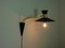 Schwarze Mid-Century Messing Wandlampe im Stile von Pierre Guariche 11