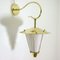 Französische Mid-Century Messing & Opalglas Wand- oder Wandlampe, 1950er 3