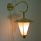 Mid-Century French Brass and Opaline Lantern Sconce or Wall Light, 1950s 13