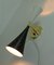 Mid-Century Black and White Double Cone Diabolo Wall Light Sconce 13