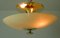 Mid-Century German Opaline and Brass Flush Mount, 1950s, Image 10