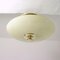 Mid-Century German Opaline and Brass Flush Mount, 1950s, Image 4