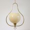 Mid-Century Italian Brass and Opaline Pendant, 1940s 2