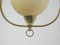 Mid-Century Italian Brass and Opaline Pendant, 1940s 8