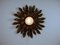 Applique Murale Sunburst Mid-Century, Espagne, 1950s 8