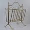 French Brass Magazine News Rack in the Style of Maison Charles, 1950s, Image 7