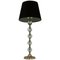 Large Crystal Diamond and Bronze Table Lamp Attributed to Bakalowits, 1950s, Image 1