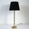 Large Crystal Diamond and Bronze Table Lamp Attributed to Bakalowits, 1950s 4