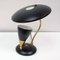Mid-Century French Reflecting Gooseneck Black Table Lamp, 1950s 4