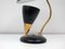 Mid-Century French Reflecting Gooseneck Black Table Lamp, 1950s 5