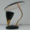 Mid-Century French Reflecting Gooseneck Black Table Lamp, 1950s 8