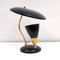 Mid-Century French Reflecting Gooseneck Black Table Lamp, 1950s 10
