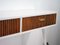 Mid-Century Italian Oak & White Lacquered Chest of Drawers or Console Table, 1950s 4