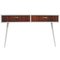 Mid-Century Italian Oak & White Lacquered Chest of Drawers or Console Table, 1950s, Image 1