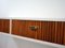 Mid-Century Italian Oak & White Lacquered Chest of Drawers or Console Table, 1950s 8