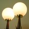 Lampes de Bureau Mid-Century Modernes Scandinaves en Teck, Laiton et Verre Opalin, Set de 2 15