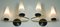 Mid-Century French Brass & Opaline Glass Sconces from Maison Arlus, 1950s, Set of 2, Image 9