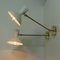 Mid-Century French White Brass Articulating Potence Sconces, 1950s, Set of 2, Image 12