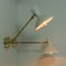 Mid-Century French White Brass Articulating Potence Sconces, 1950s, Set of 2 15