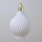 Italian Brass and Satin Opaline Glass Pendant Attributed to Arredoluce, 1950s 2