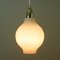 Italian Brass and Satin Opaline Glass Pendant Attributed to Arredoluce, 1950s 14