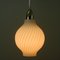 Italian Brass and Satin Opaline Glass Pendant Attributed to Arredoluce, 1950s 4
