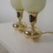 German Bauhaus Brass and Opal Torchiere Table Lamps, 1930s, Set of 2, Image 5